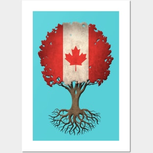 Tree of Life with Canadian Flag Posters and Art